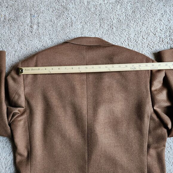 SAMUELSOHN SB Como Sports Coat 42L Long Brown Blazer Wool Silk Cashmere - Picture 13 of 13